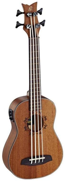 Ortega Lizzy-BSFL-GB UkeBass El. Fretloze Bas Ukelele Incl. Gigbag