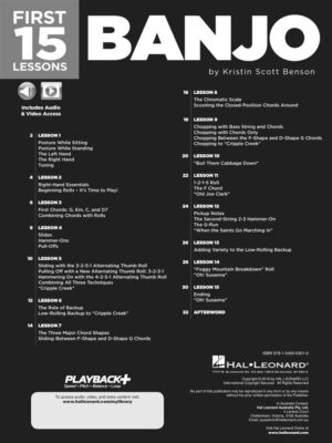 first 15 lessons banjo 2