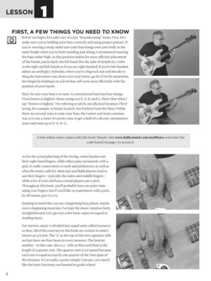 first 15 lessons bass guitar 2