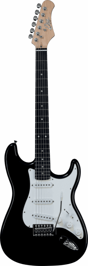 Eko ST-100 Black Stratocaster Elektrische Gitaar