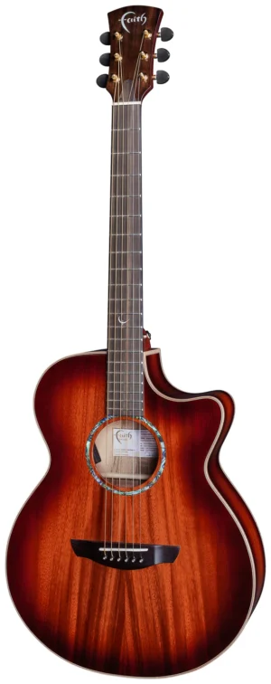 Faith FVBMB Blood Moon Venus Volledig Massieve Elektro Akoestische Gitaar Incl. Luxe Koffer