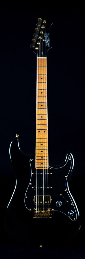 Jet JS-400 BKG Black Gold Stratocaster Elektrische Gitaar