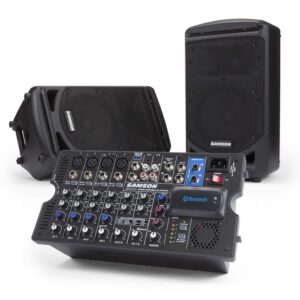 Samson Expedition XP800 Portable All In One Stereo 800Watt PA Systeem met Mixer