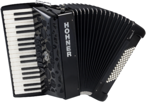 HOHNER Accordeon Amica Forte III 72bas Zwart, Silent Key