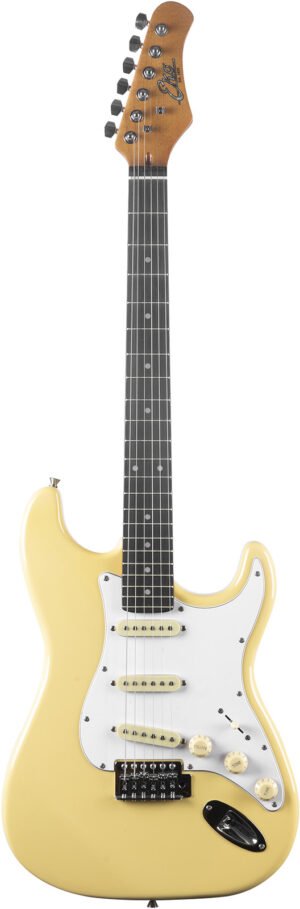 Eko Vintage Cream Strat Elektrische Gitaar
