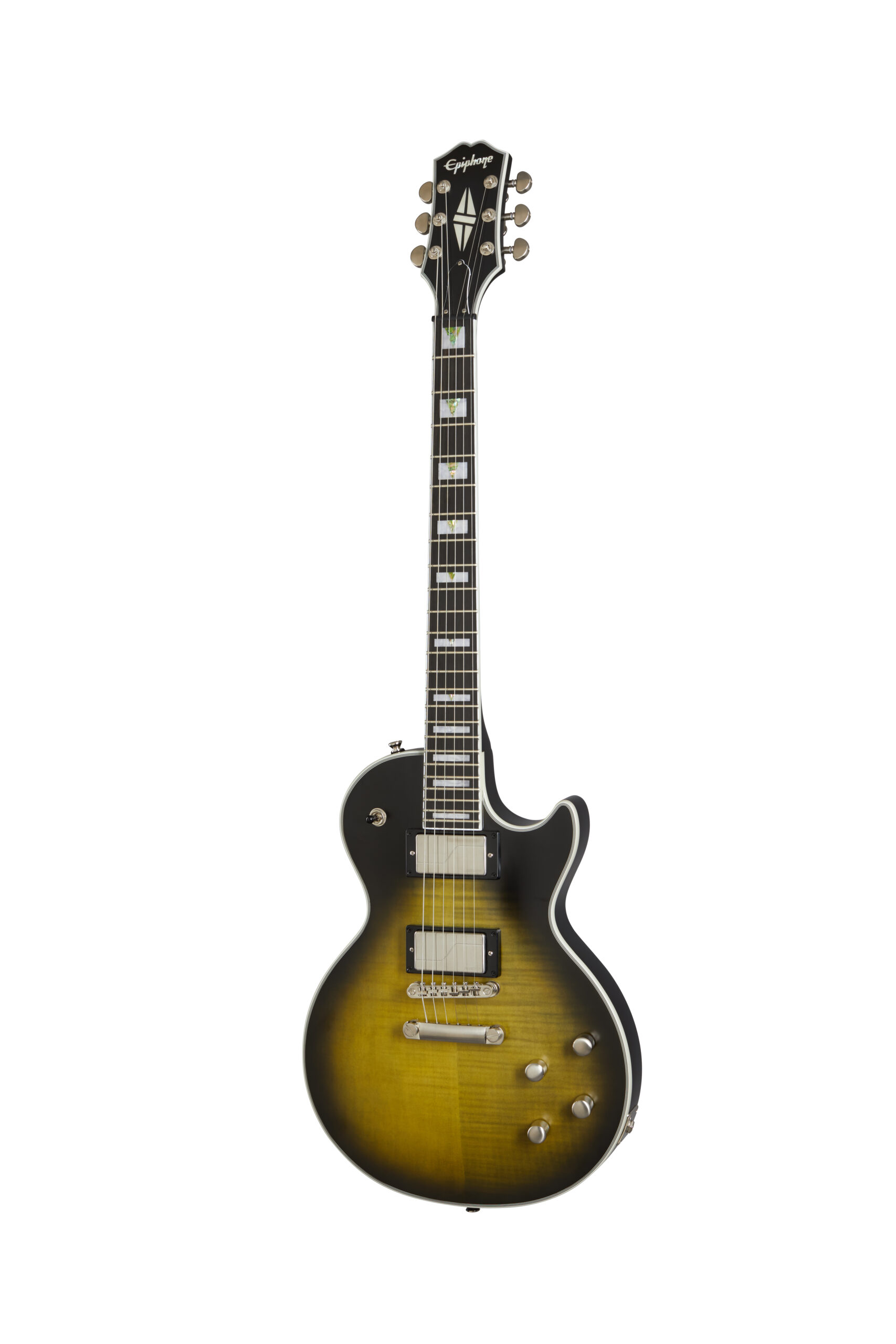 ギター Epiphone Les Paul Prophecy Epiphone Les Paul Prophecy Olive Tiger Aged Gloss met Fishman