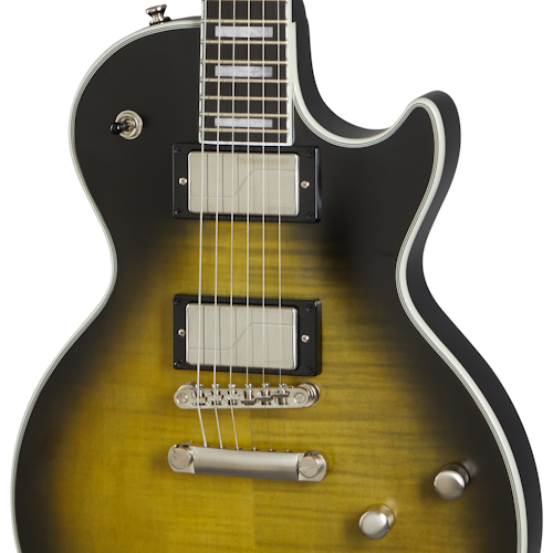 ギター Epiphone Les Paul Prophecy Epiphone Les Paul Prophecy Olive Tiger Aged Gloss met Fishman