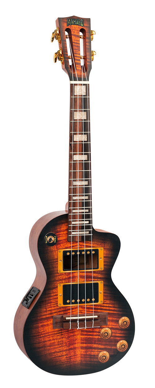 Batking Tenor Electro Akoestische Ukelele Blackwood 26 Inch - Met EQ, Halsstaaf, Softcase, Riem, Stemapparaat En Plectrum