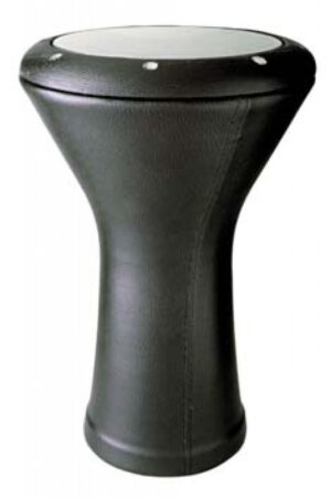 Stagg 22cm Egypt Aluminium Darbuka / Goblet Drum Zwart Leer Incl. Tas, Stemsleutel