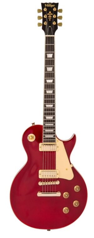 Vintage V100M ReIssued Series Elektrische Gitaar Wine Red