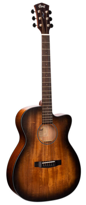 Cort Core-OC All Mahogany Elektro Akoestische Volledig Massieve Gitaar Incl. Luxe Gigbag