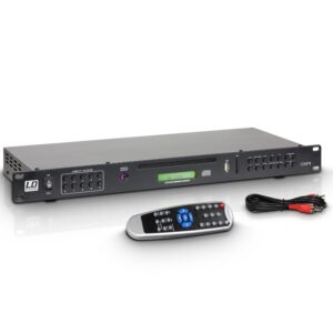 LD Systems CDMP1 1U Rack Mount CD/USB/SD Speler Incl. Afstandsbediening