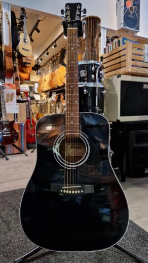 Prince WJ-750 Akoestische Dreadnought Gitaar Zwart Occasion