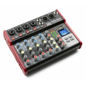 Power Dynamics PDM-X601 6 Kanaals Digitale Mixer met Bluetooth, FX, MP3