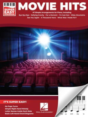 Movie Hits Super Easy Songbook for Piano, 47 Simple Arrangements