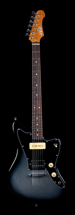 Jet JJ-350 Moonburst Bariton Offset J-Model Elektrische Gitaar