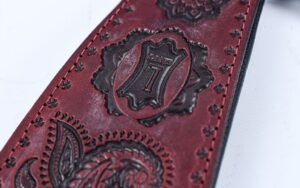 Levy's Leather Guitar Strap Paisley PM44T03-BRGb