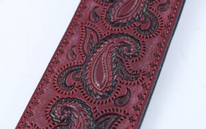 Levy's Leather Guitar Strap Paisley PM44T03-BRGc