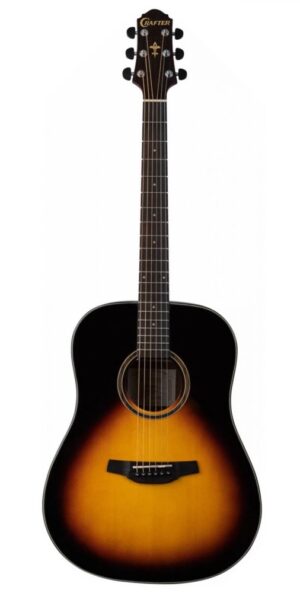 Crafter HD-250 Sunburst Akoestische Dreadnought Western Gitaar