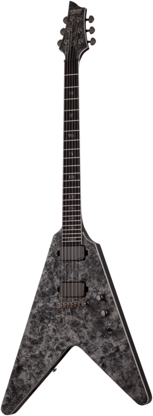 Schecter Juan of the Dead Signature V-1 Satin Black Reign met EMG Pickups