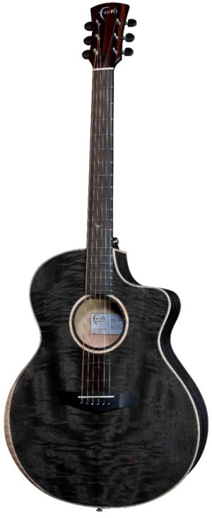 Faith Neptune FX Moondust Grey Massief Mango Grand Aud. Elektro Akoestische Gitaar Incl. Koffer