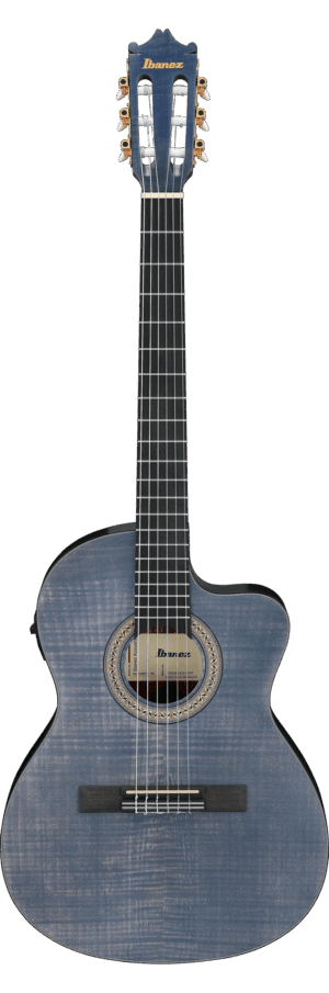 Ibanez GA5FMTCE Thinline Blueberry Elektro Akoestische Klassieke Gitaar