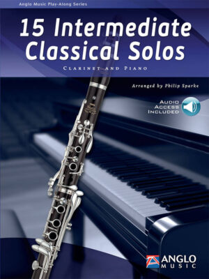 15 Intermediate Classical Solos voor Klarinet en Piano met Meespeel AudioOnline