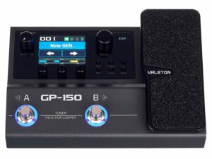 Valeton GP-150 Multi-Effects Processor met Expr. Pedaal, BT, Accu, Audio Interface, Drums