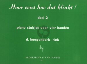 Hoor eens hoe dat klinkt Deel 2  Piano vierhandig