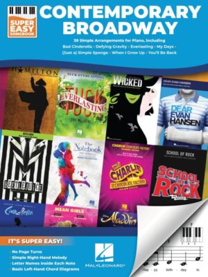 Contemporary Broadway – Super Easy Songbook voor Piano