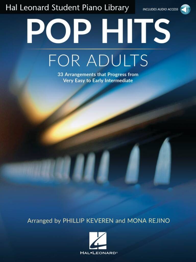 Pop Hits for Adults, 33 Arrangements from Very Easy to Early Intermediate incl. AudioOnline