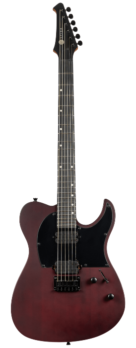 Spira T-400 MWR Satin Wine Red Telecaster Elektrische Gitaar