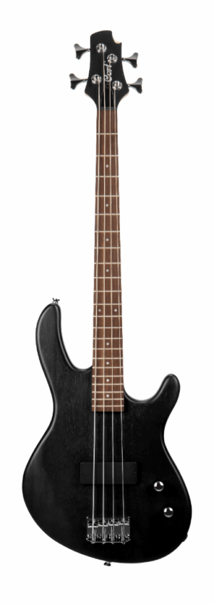 Cort Action Bass Junior Shortscale Elektrische Basgitaar in Open Pore Black