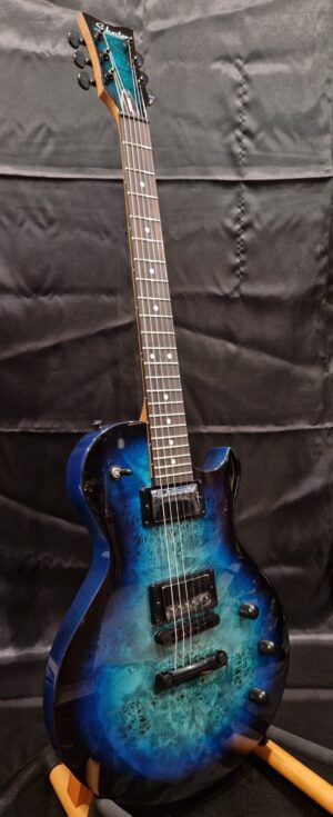 Schecter Solo-II Standard Ocean Blue Burl Burst Elektrische Gitaar
