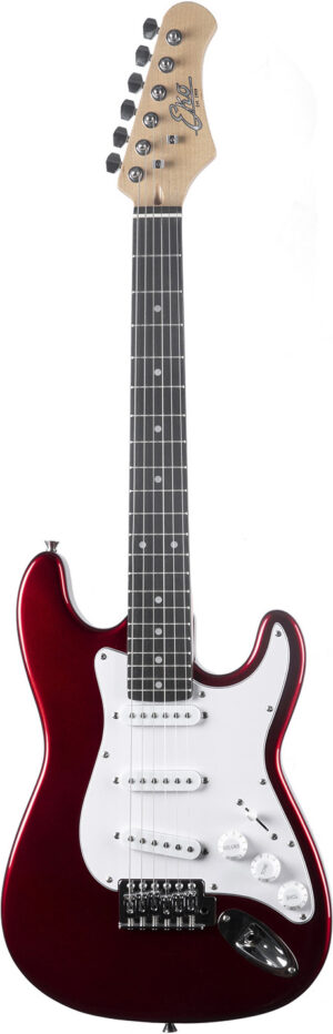 Eko ST-100 3/4 Stratocaster Chrome Red Elektrische Gitaar