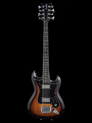 Hagstrom H8-II Bass Tobacco Burst 8 Snarige Basgitaar