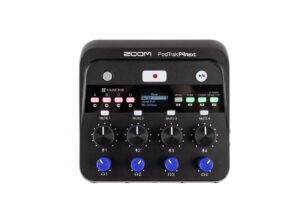 Zoom PodTrak P4next – 4 XLR Input Track Podcast Recorder