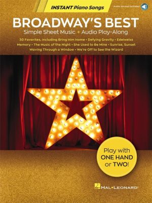 Broadways's Best Simple Sheet Music Audio Play-Along